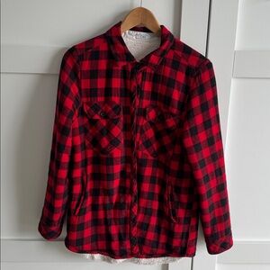 Dex Red and Black Checkered Flannel Jacket